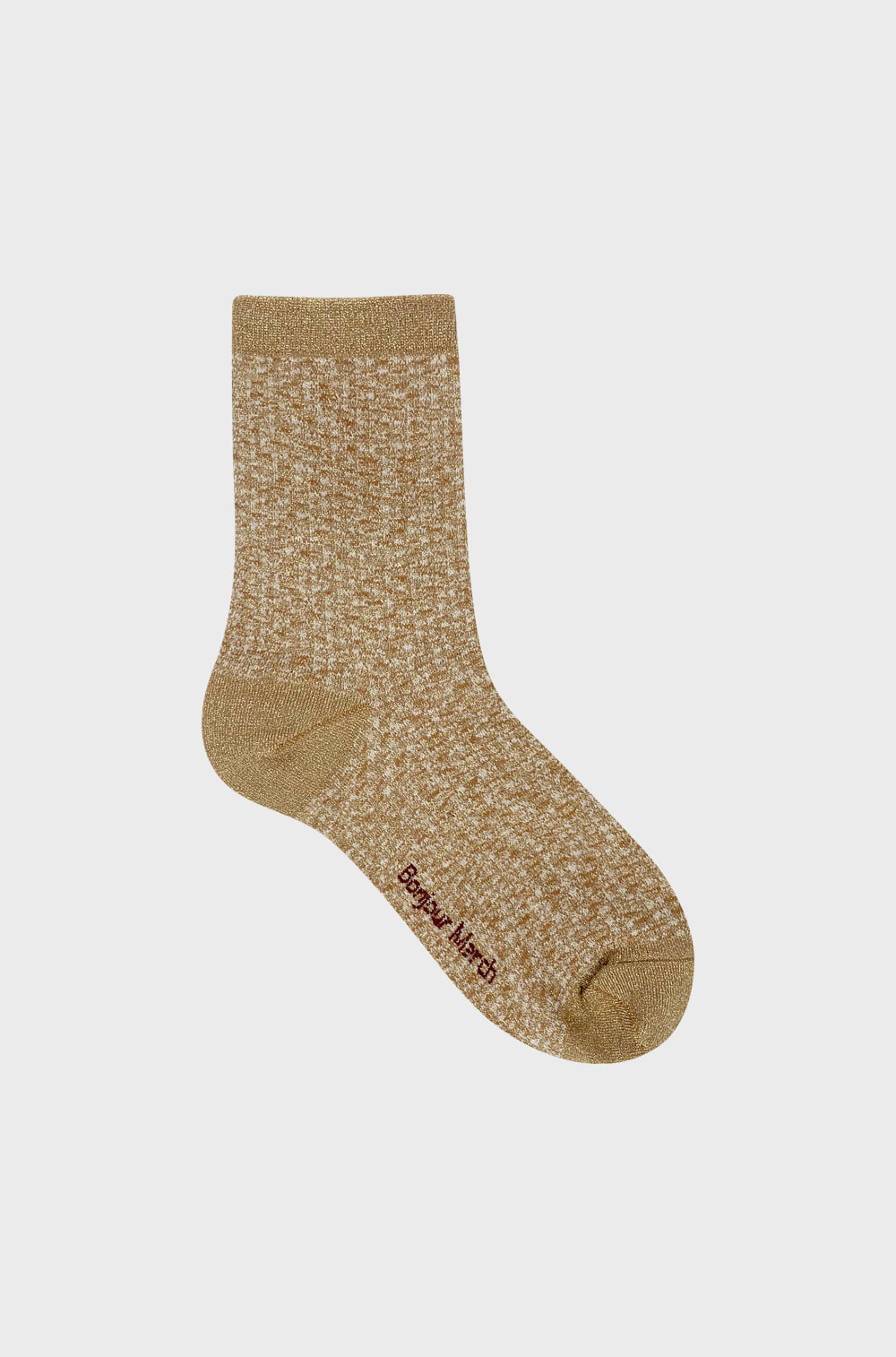 Gold tweed socks