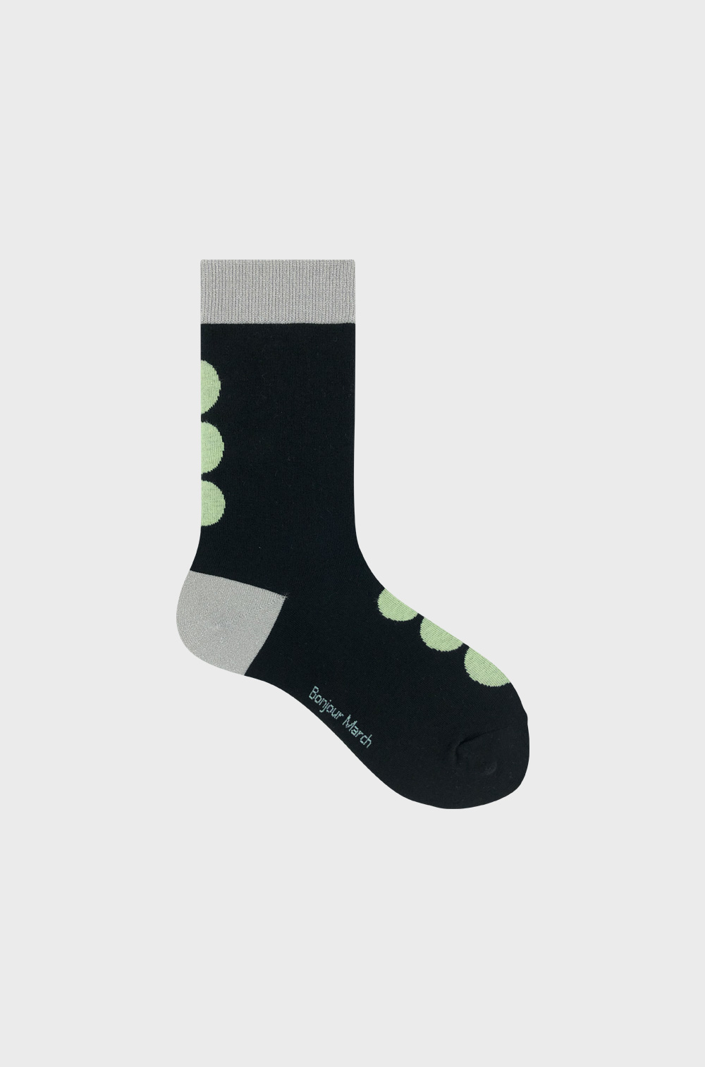Black triple dot socks