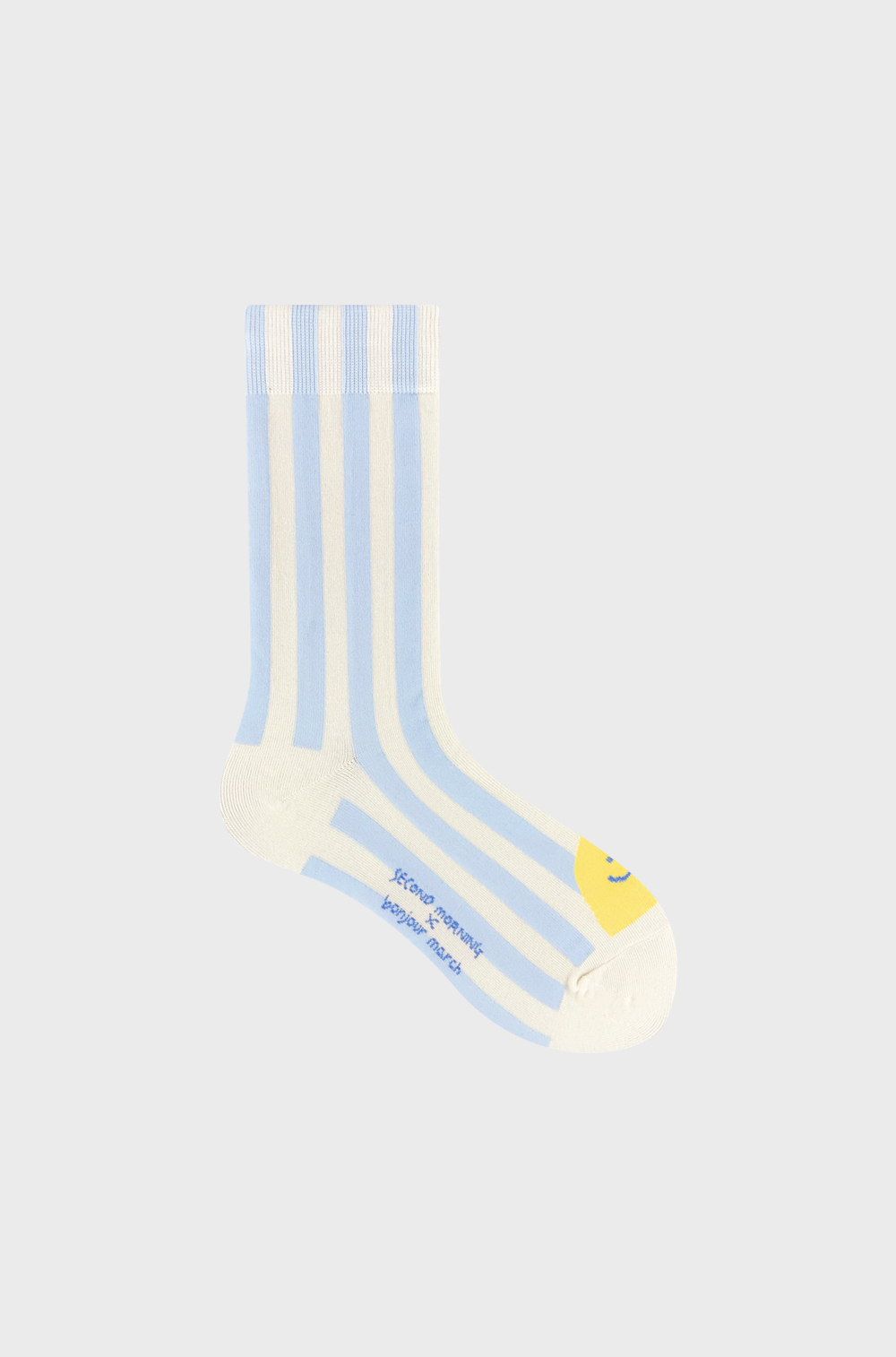 Peekaboo socks_stripe lemony