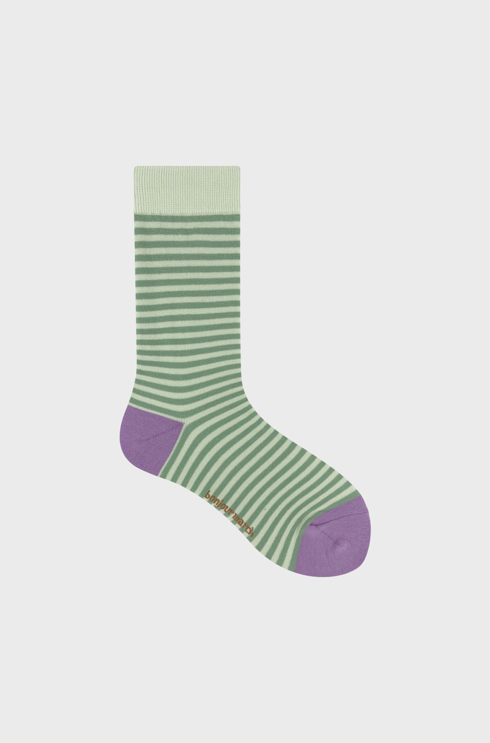 Color stripe socks_mint