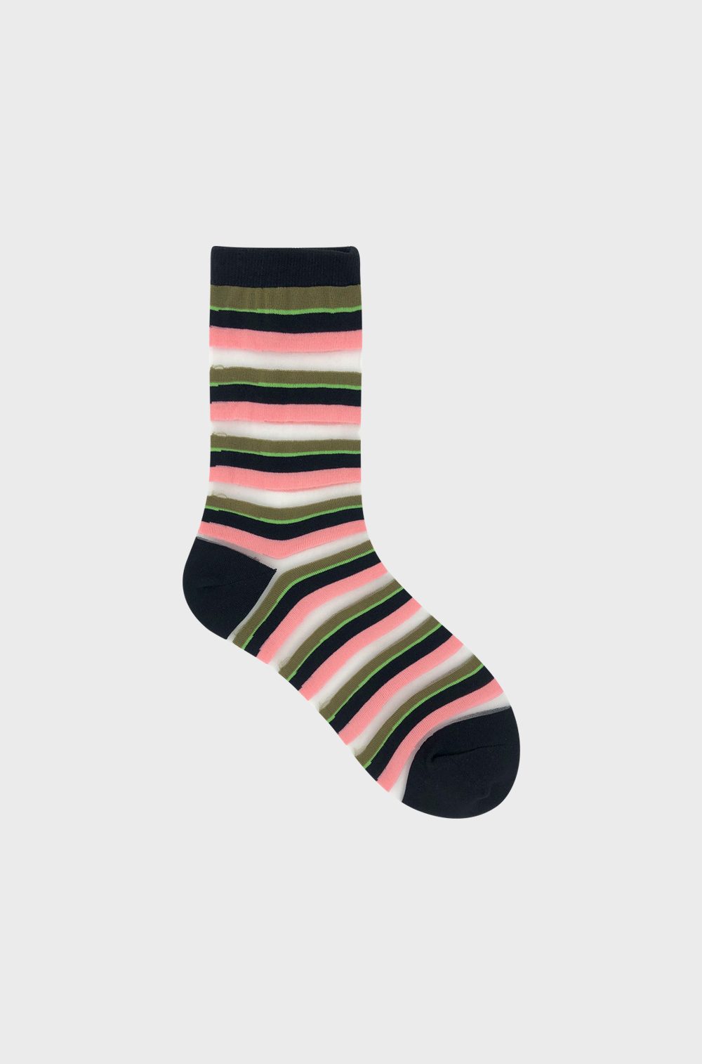 Sheer stripe socks