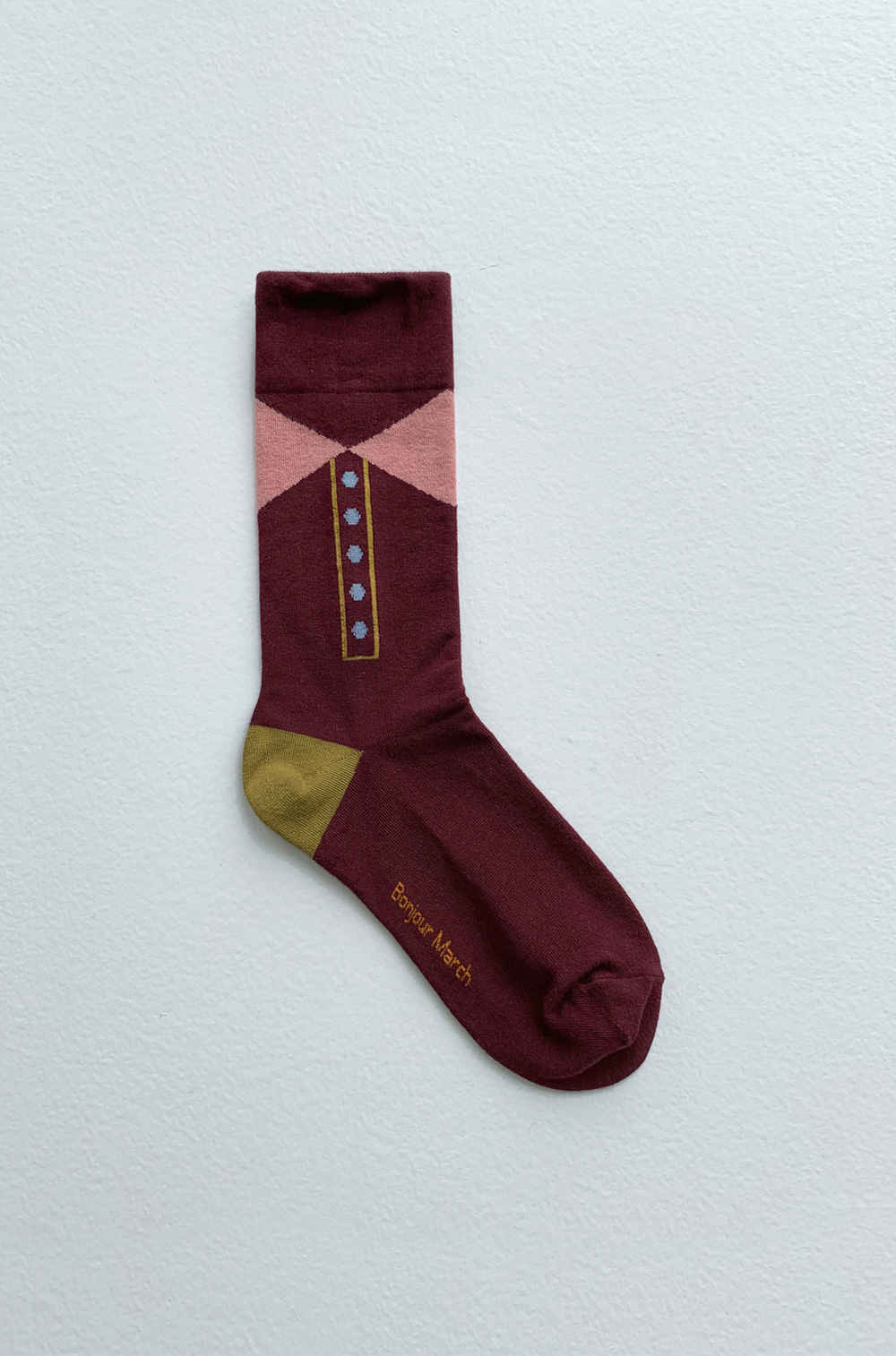 Ribbon button socks
