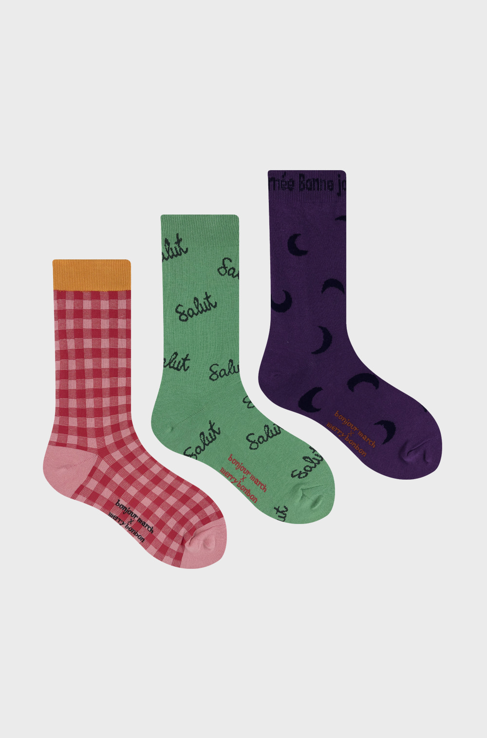 Bonjourmarch x merrybonbon socks_merry merry socks