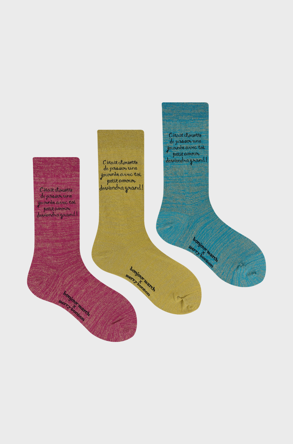 Bonjourmarch x merrybonbon socks_twinkle socks