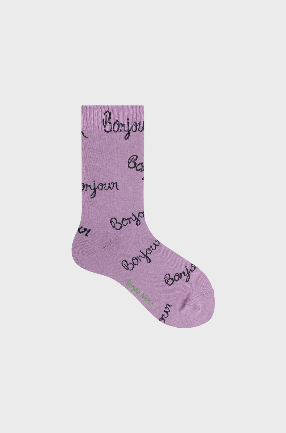 Bonjour socks_violet
