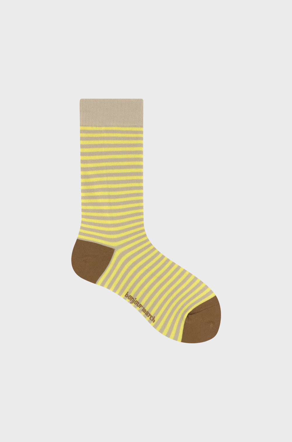 Color stripe socks_yellow