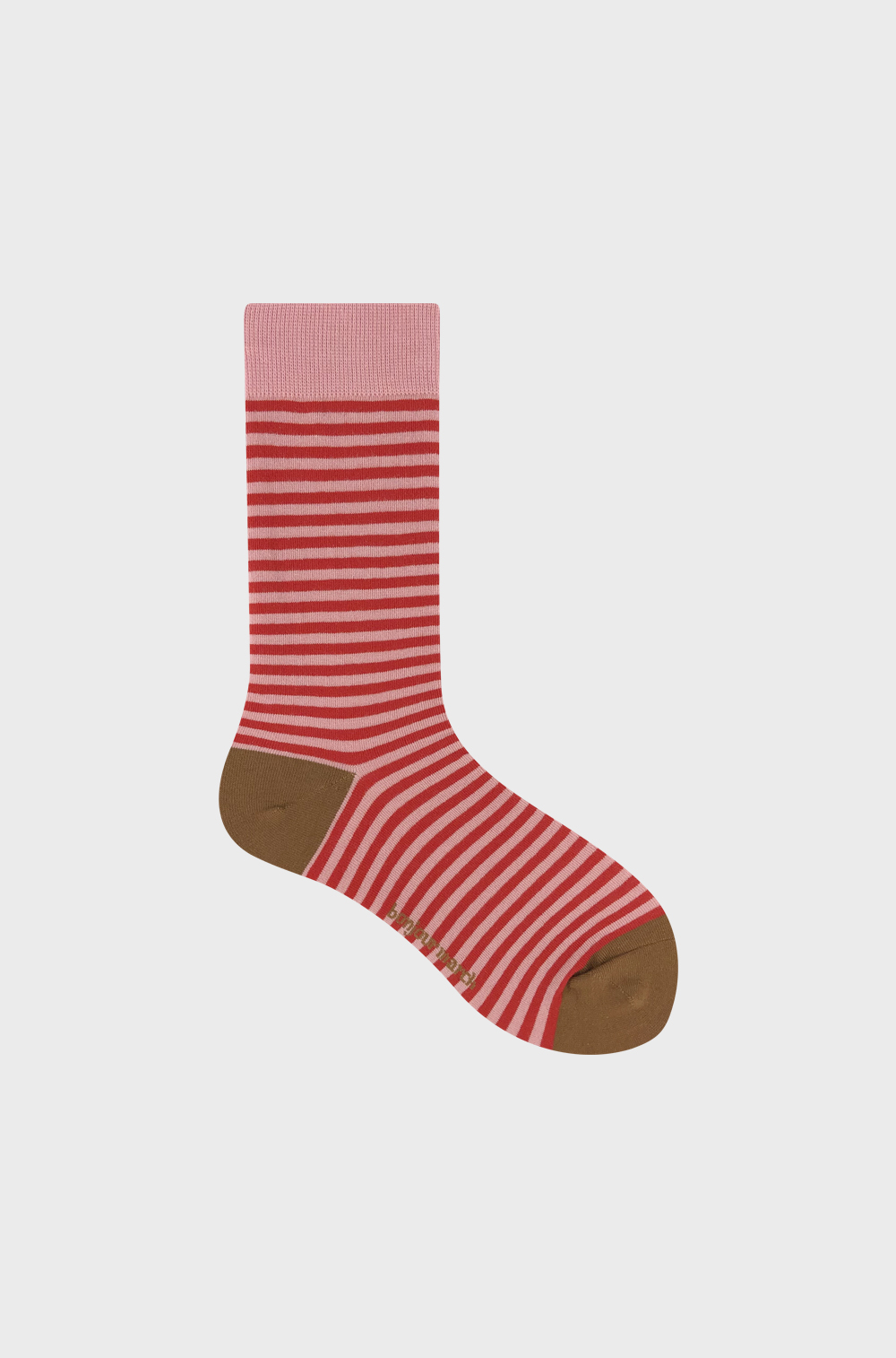 Color stripe socks_red