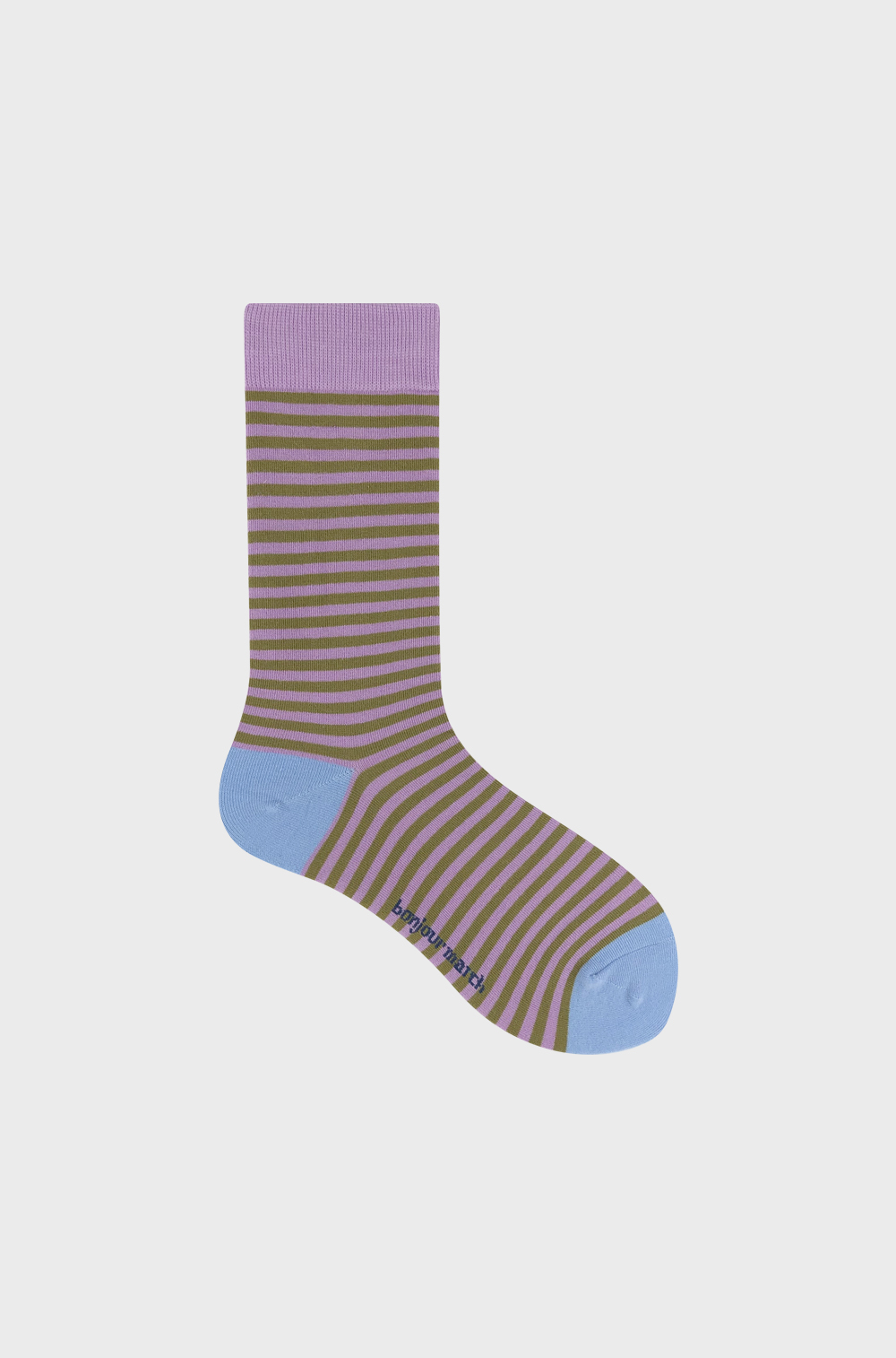 Color stripe socks_violet